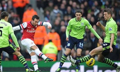 Aston Villa - Arsenal: 'Gunners' get up 4