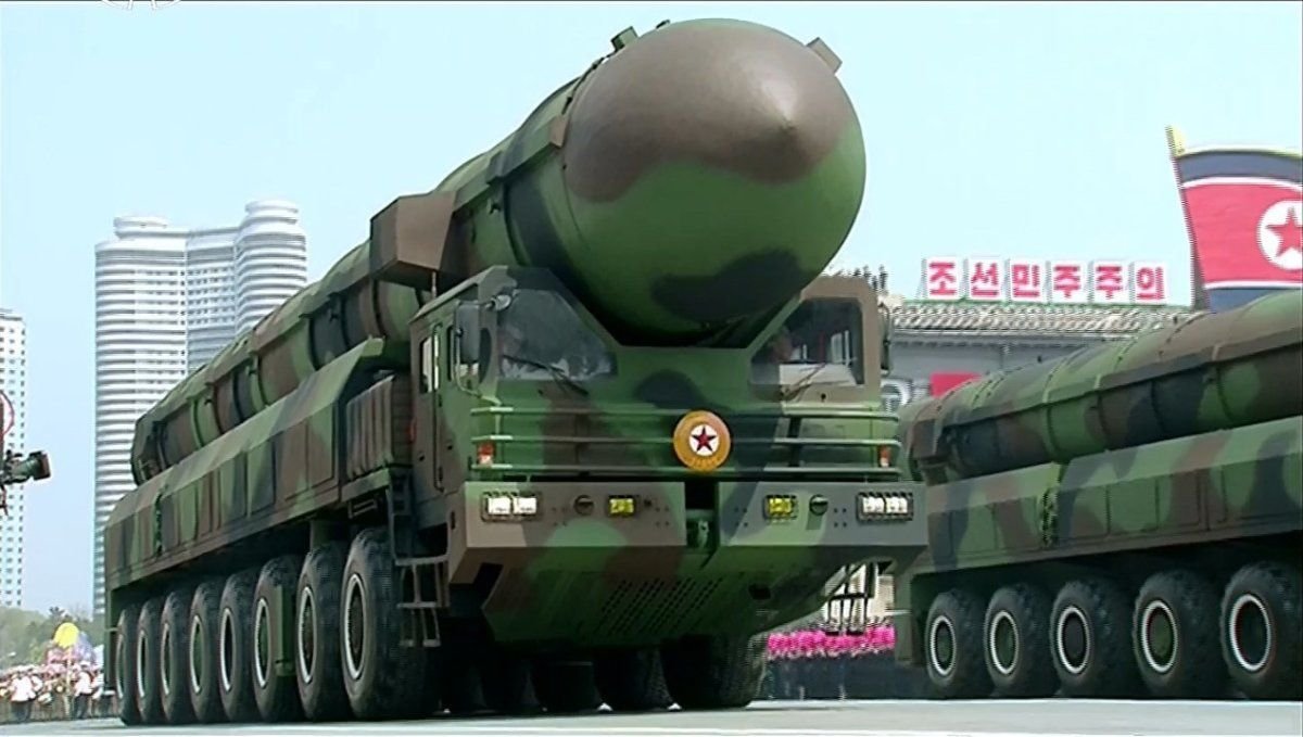 North Korean weapons array in the largest military parade in history 0